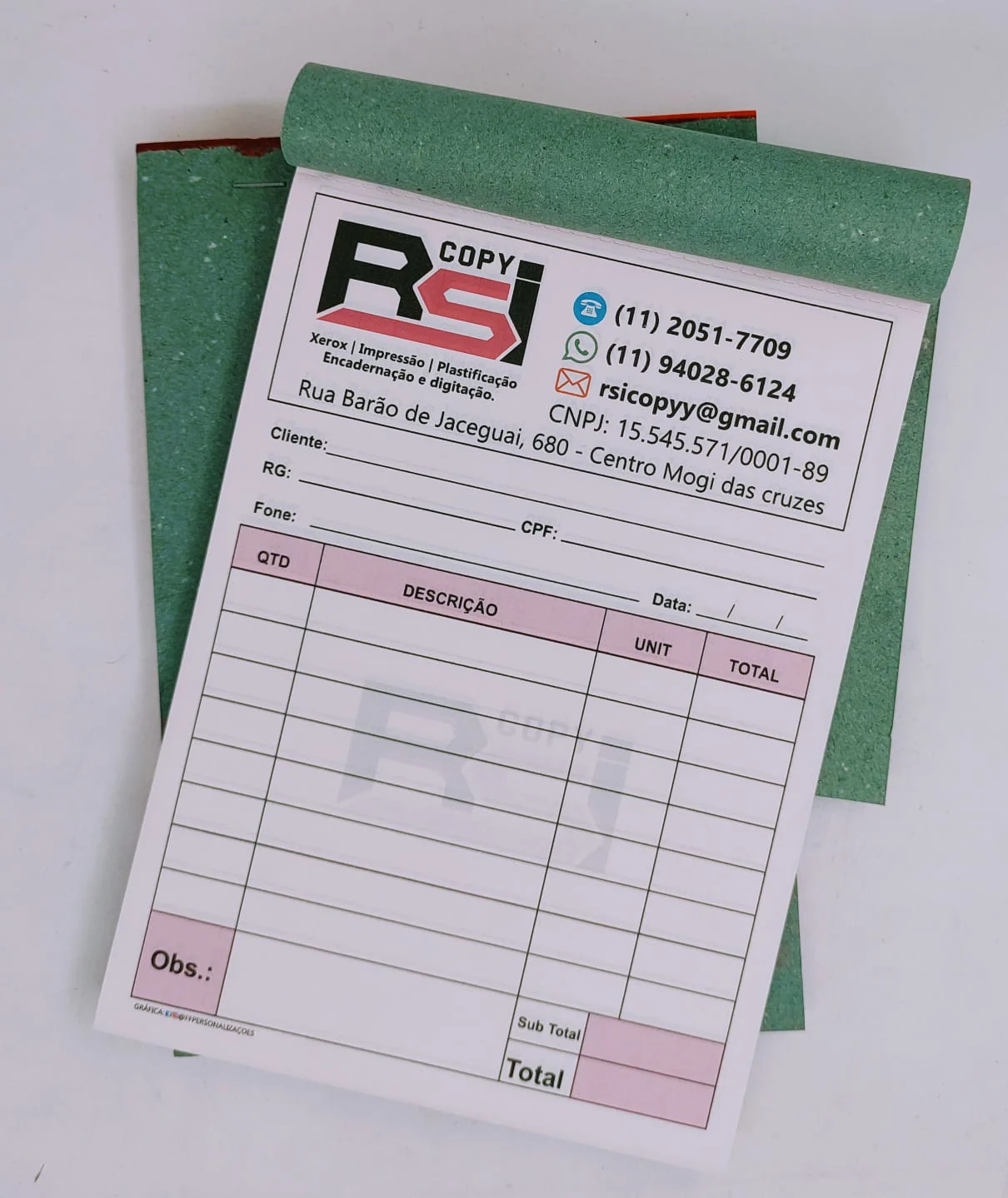 Talões personalizados RSI