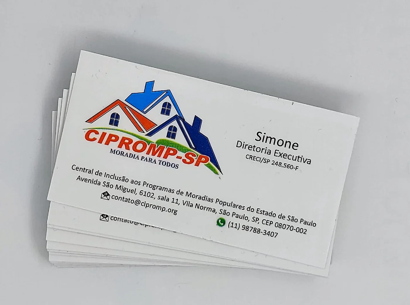 Cartões corporativos personalizados